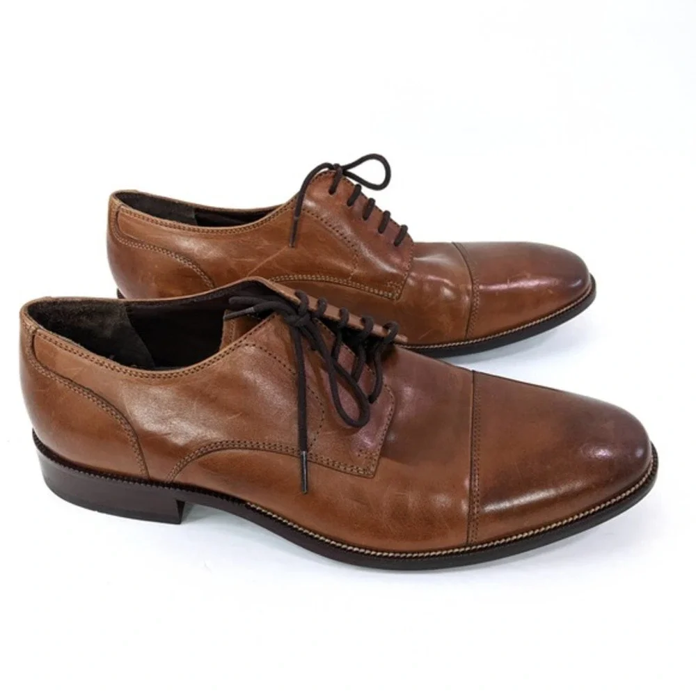 Cole Haan Size 12M Men's Modern Classics Cap Oxford Shoes British Tan